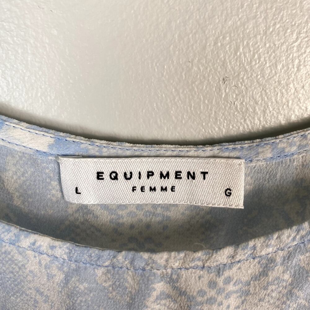 Equipment Femme 100% Silk Snakeskin Print Tank Top Large - Picture 4 of 7